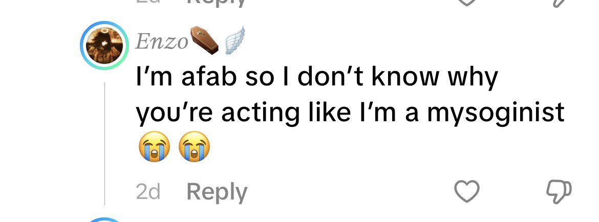 wobbledawg's tweet photo. people when you call out they are harassing a women (shes trans so you gotta pull out the afab card) https://t.co/kt20ppGP0k