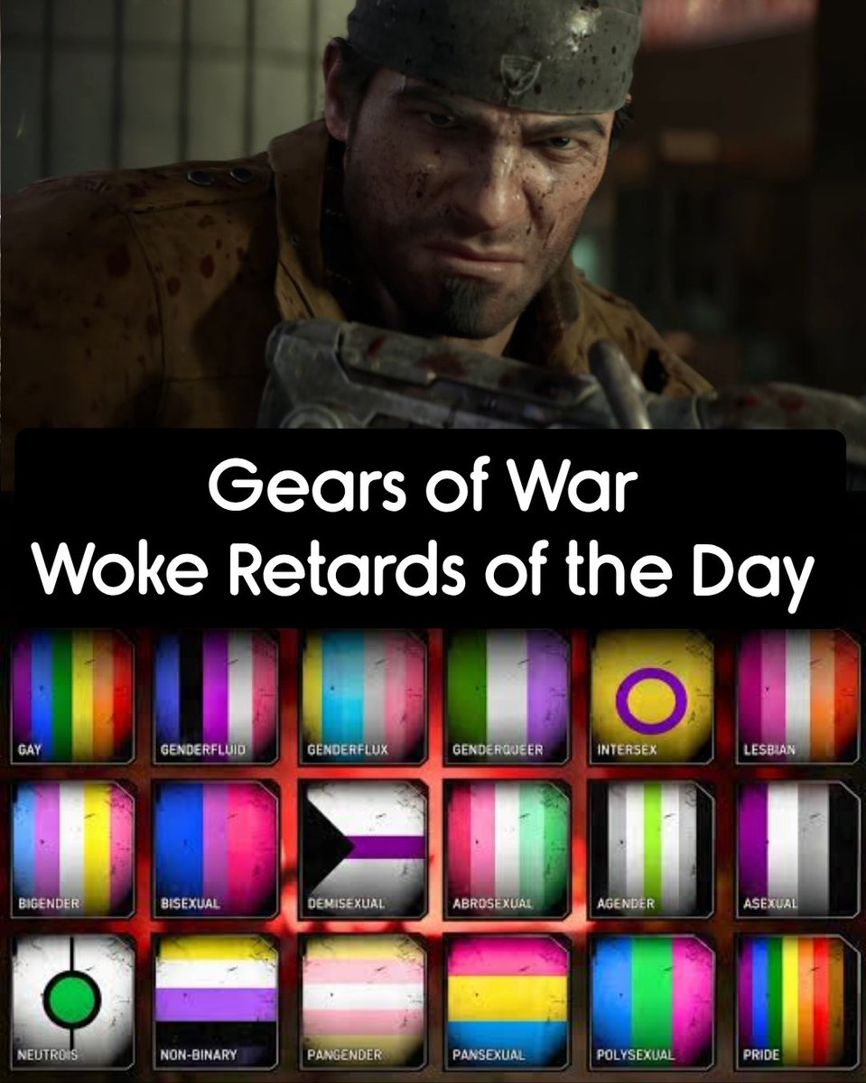 IfindRetards's tweet photo. For going full retard. 

Gears of War crew.

Retards of the Day. https://t.co/IahoGG74c4