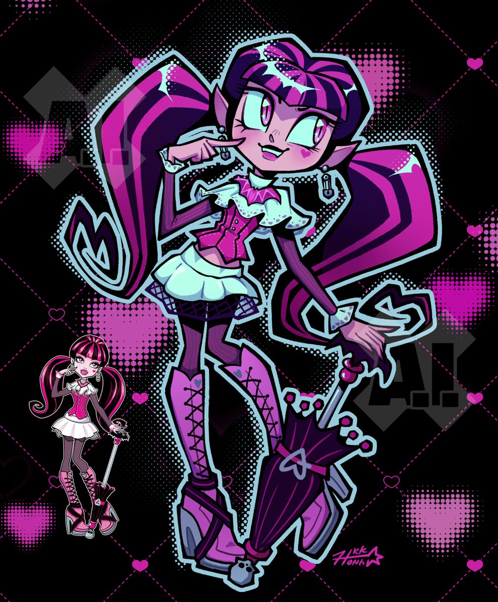 KiruKrono's tweet photo. You're drop dead gore-geous! 

Never drawn Monster High before, so needed to change that https://t.co/i8iUhKv7A2