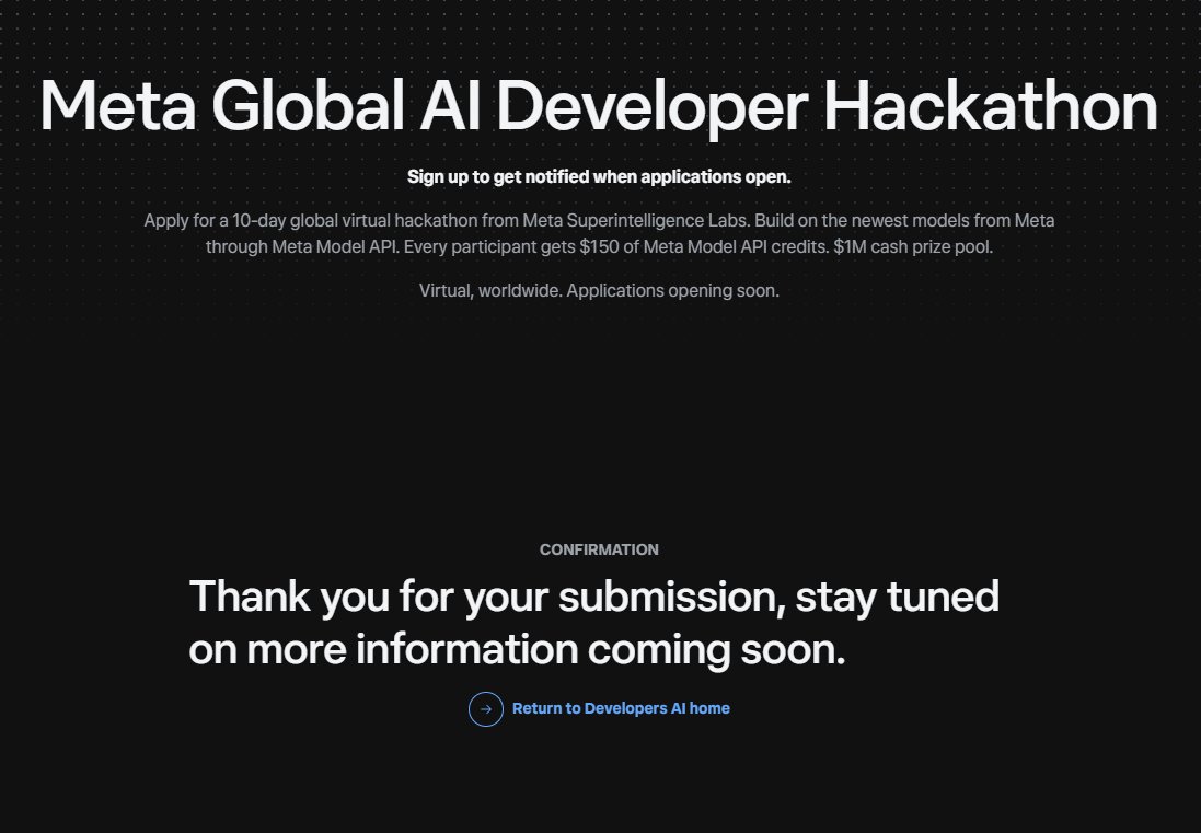 harshTalksAI's tweet photo. @juampitech @Meta wow, we're competing now I guess. https://t.co/wUFQvMM5nB