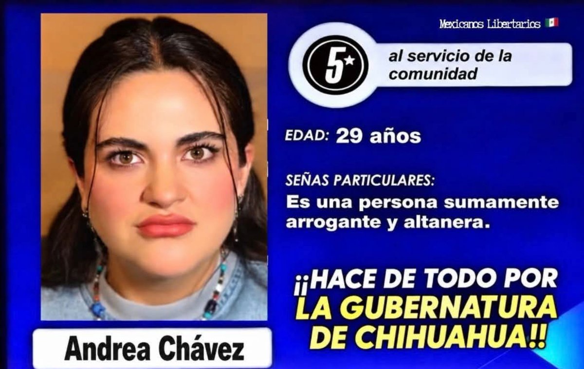 l0rdAlexX's tweet photo. Oigan, ¿y Andrea Chávez?

Nadie la ha visto desde que perdió la encuesta de MORENA. https://t.co/omWcTsIRUt