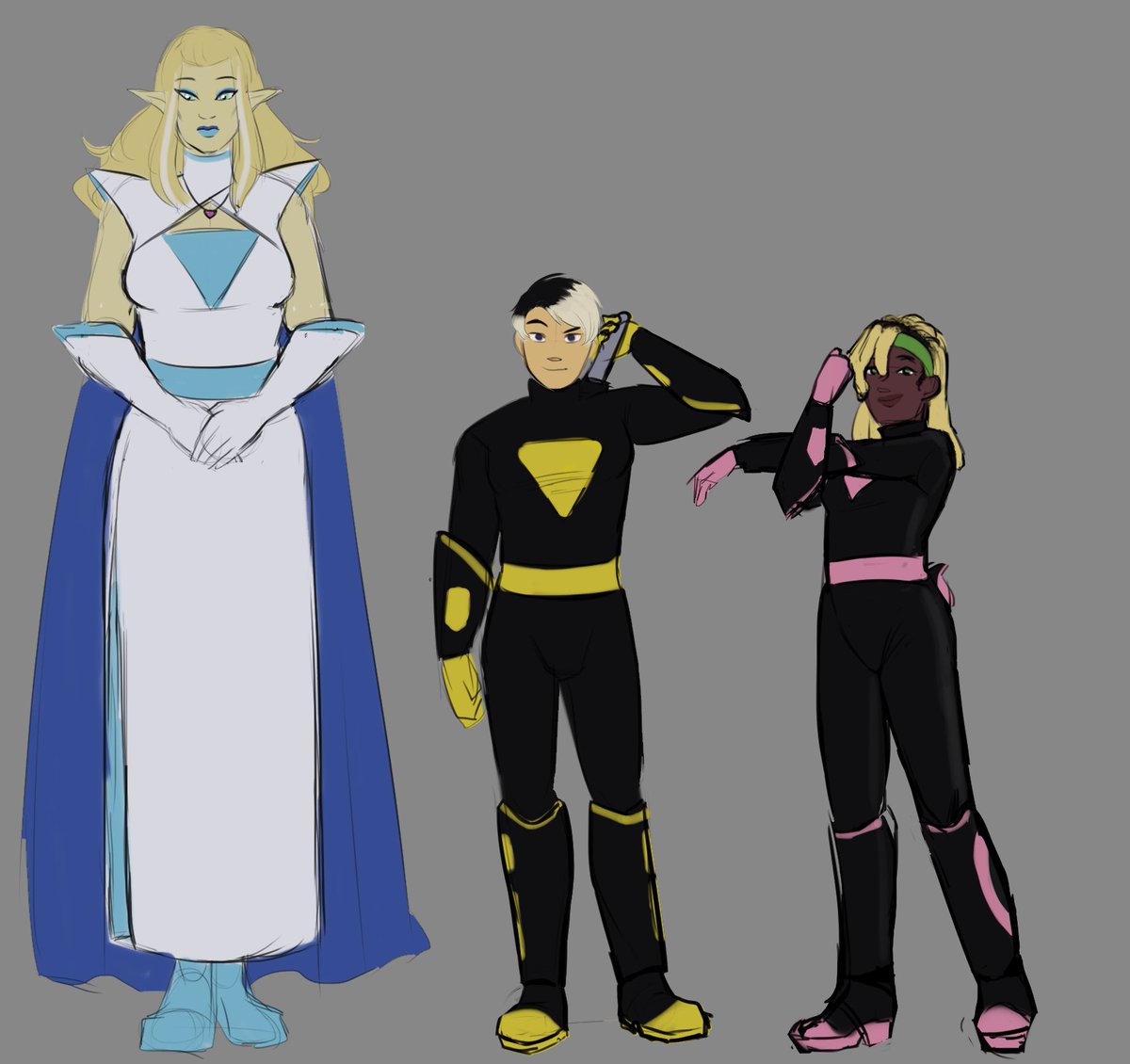 OrangeOceanSky's tweet photo. Not pictured is Zadavia because her massive height throws everything off. https://t.co/EvQfrBCUh2