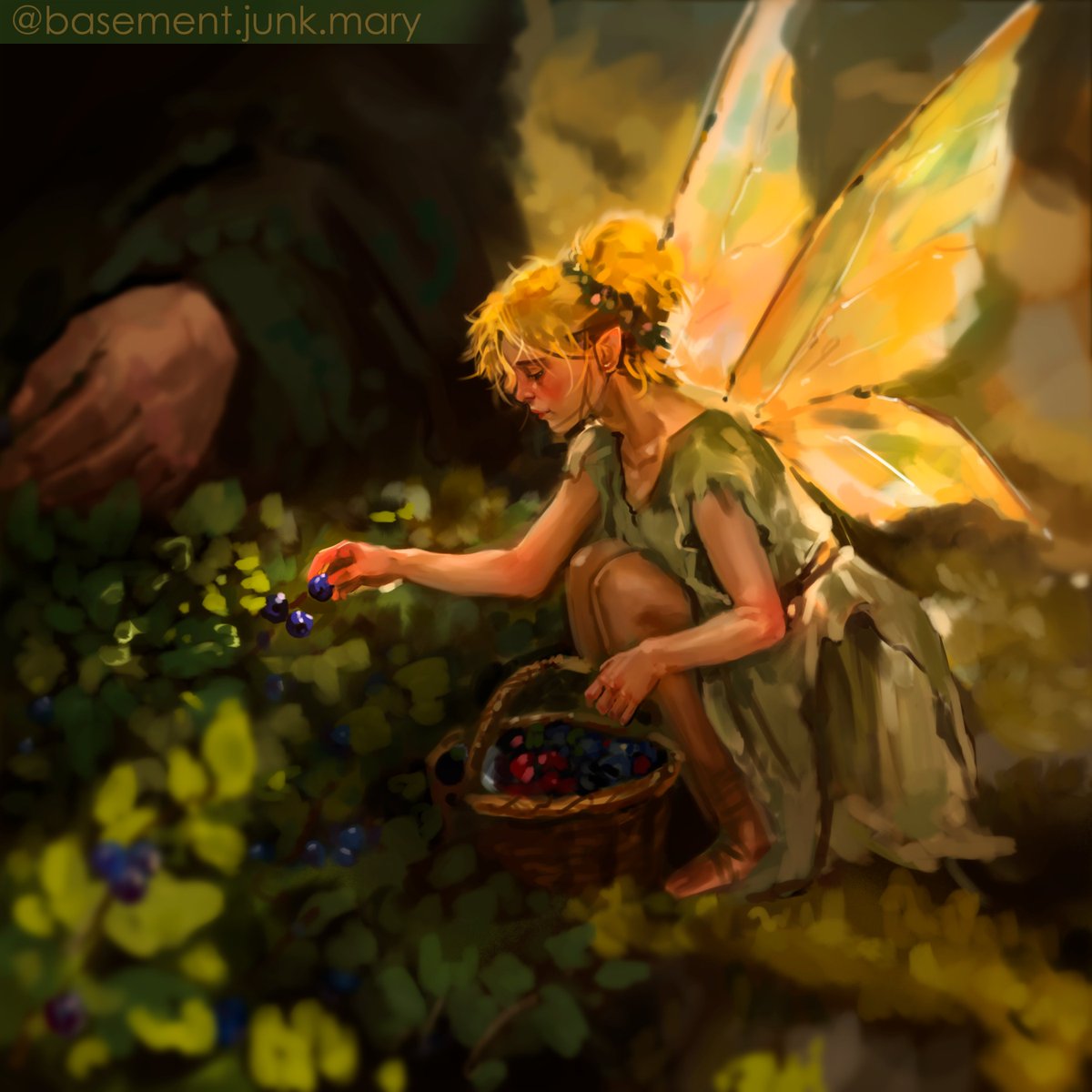 b_j_mary's tweet photo. The second theme of the mythological inktober is the theme of “Fairies”. 

Fairies is a general term for magical creatures in the Celtic tradition. These beings are immortal, possess supernatural abilities, and can change their appearance.

#inktober #inktober2026 #digitalart https://t.co/qdVlHbzZg2