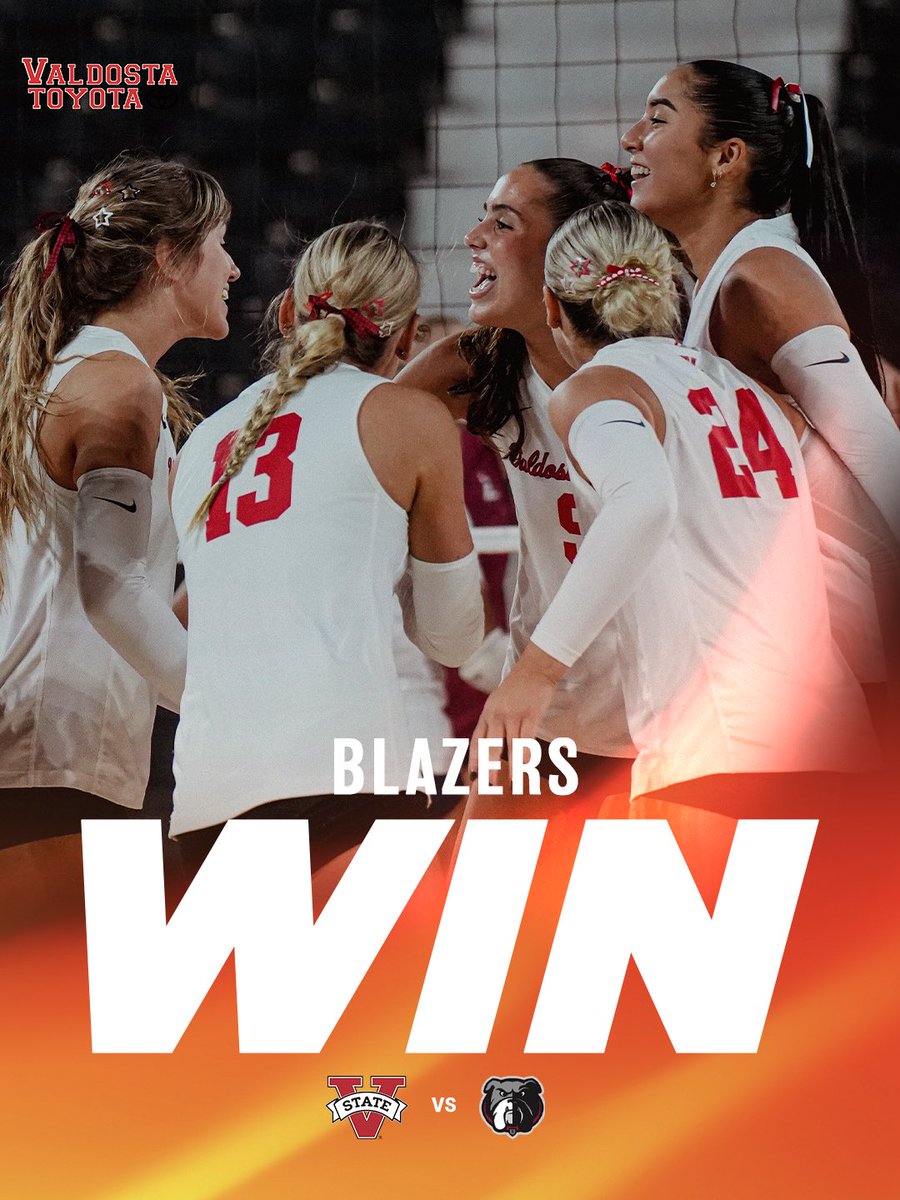 VState_VB's tweet photo. Blazers Put Down Bulldogs

#GOBLAZERS🔥 | #VStateVBall https://t.co/LrdahICJS4