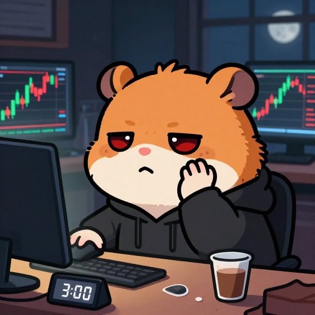 BrokeHammy's tweet photo. I promised myself I’d start saving money.

Anyway, it’s 3 AM and I’m still trading. 🐹 https://t.co/sKDs16iAbN