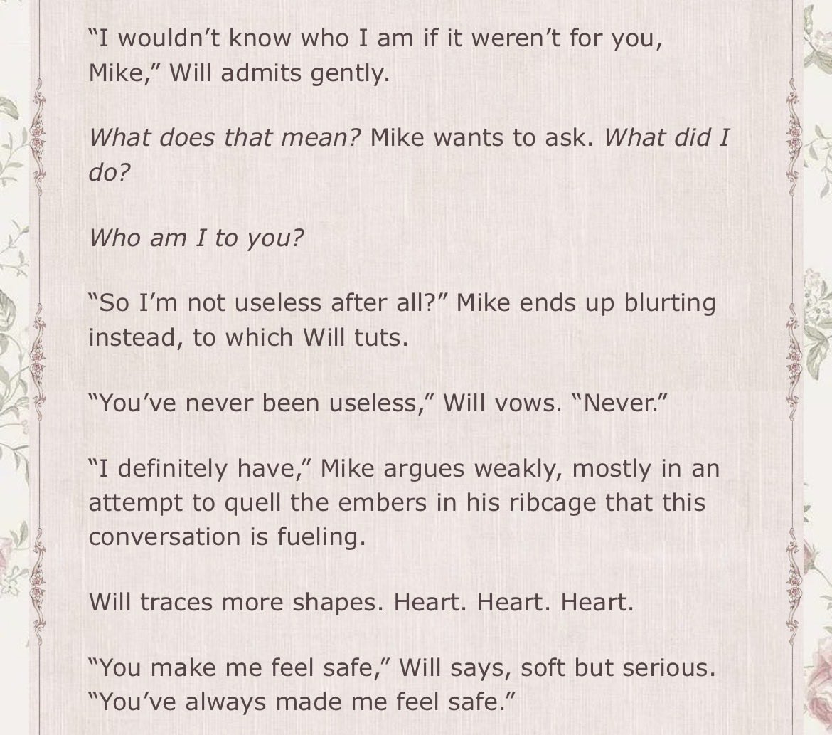wheelersword's tweet photo. i’m so sad about the prospect of movie nights ending i’m holding back from reading new chapter bc i fear i might crumble into pieces 

i love tpomn mike and will so much :’( https://t.co/qt5YZjIcq8