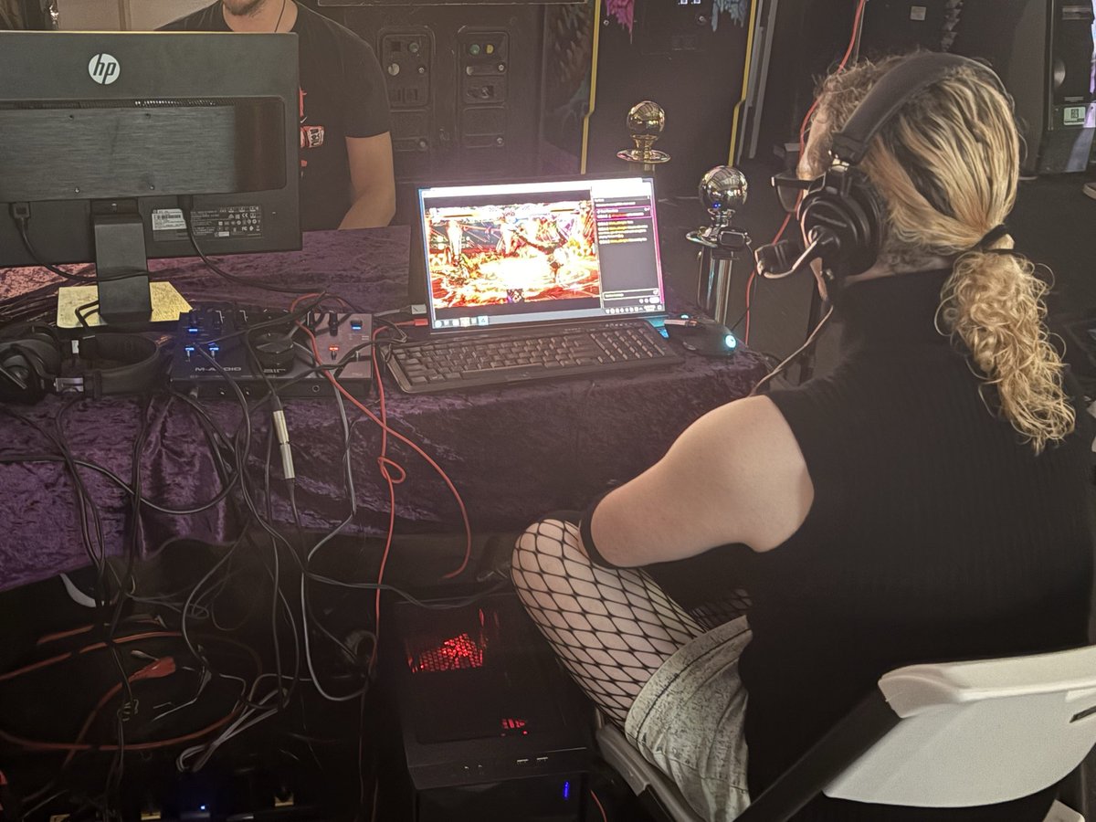 RVAFGC's tweet photo. #tkr #tekken8 Tekken 8 stream setup at The King Returns 43! Tekken 8 stream was down in the arcade today. https://t.co/E8oK9f1WoJ