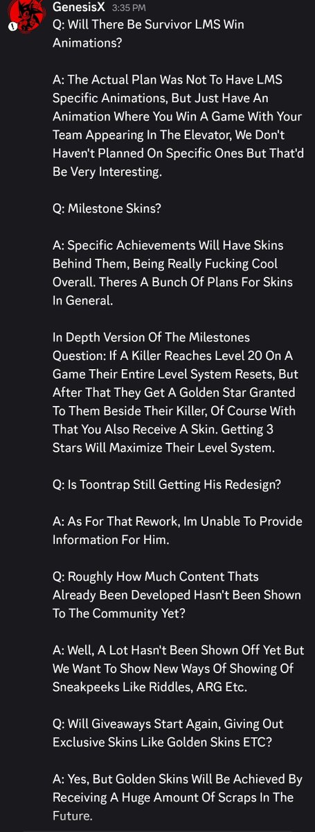 GenesisXBBNews1's tweet photo. (REPOST)

The QNA Has Officially Ended Recently!

Heres The List Of All The Question's Asked And Answered During The QNA.

I Apologize If Theres Any Typos Of Any Sort Or If I Missed Any.

(REST OF THE IMAGES IN REPLIES) https://t.co/oKmPgA4Ngx