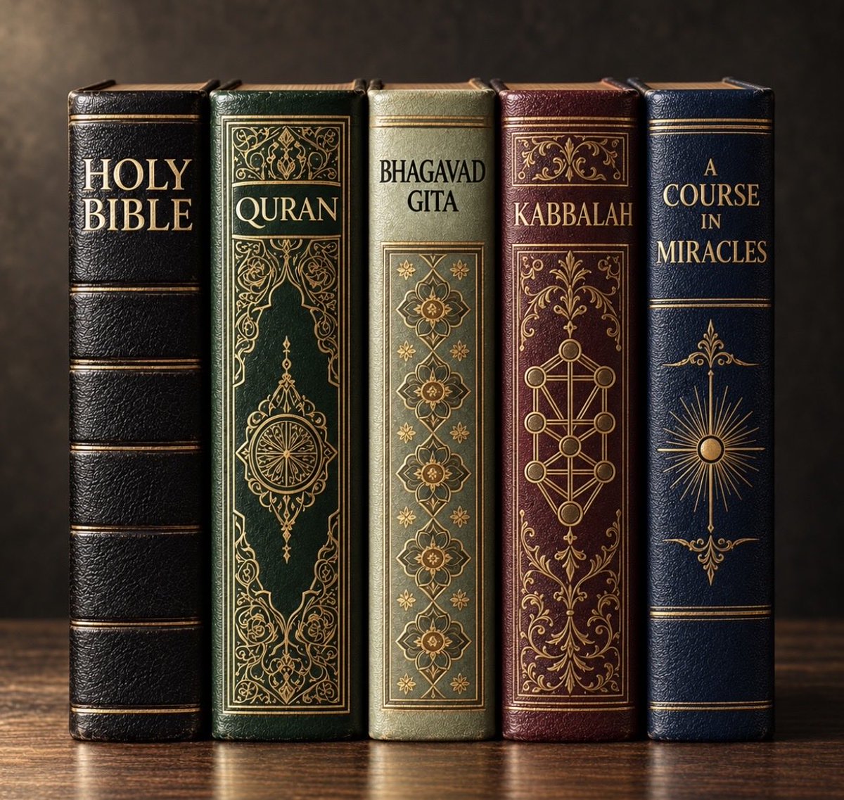 Joelbrown's tweet photo. @grok out of these religious and spiritual books I want you to leave only the book in this image that is the one that has the most historical and empirical evidence and internal logical consistency and explain why you left the others out. https://t.co/CkzsBgd8mO