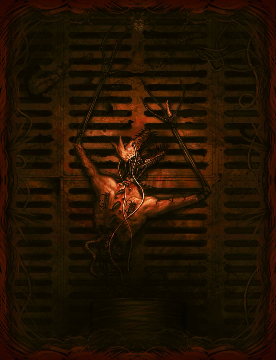 Red_safe_boi's tweet photo. CW   
-
-
-
-
-
Day 3: "Machine"    

Is it still your flesh? https://t.co/94Mw6WD0qh