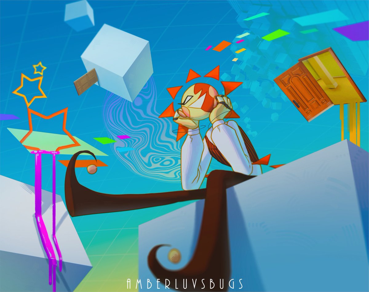 amberluvsbugs's tweet photo. Day Dreaming
Artfight attack on Ka0tical
#originalcharacter #surreal #fantasyart #fnaf #dca #ENAOC https://t.co/8cQdWXiCw1