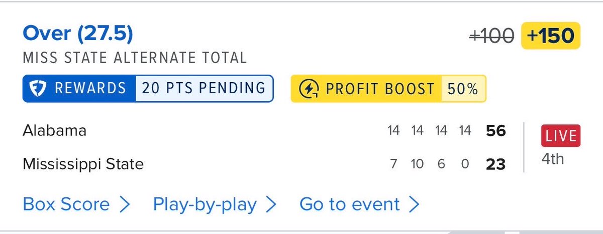 DegenDynamics's tweet photo. Garbage Touchdowns:

—They have busted 1862 of my bet slips so far.
…but when you really need one… anytime during the entire 4Q…

Nope. Thank you Mississippi State. https://t.co/biCtfqcX3Z