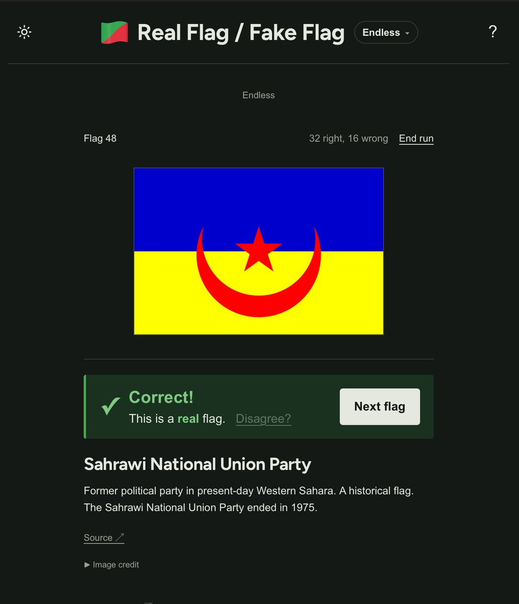 sahrawismus's tweet photo. I wasn't expecting to see the flag of the traitors party today lmao (their leader immediately betrayed Spain to join the Moroccan occupation administration and establish an oligarchy, fun stuff) https://t.co/SHD1His1s4
