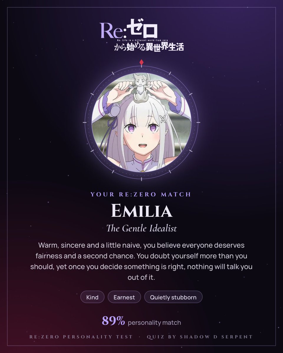 Kane_609's tweet photo. @SorAofSloth I’m Emilia https://t.co/olb1EDjCKW