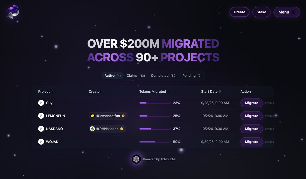 chris_devv's tweet photo. migrations on @RobinhoodCrypto are absolutely crushing

everybody wants to be on @ponsdotfamily 

which comms will be migrating next ?

@MigrateFun is ready to make it happen 🤝🔁🤝 https://t.co/z5t26YklzR