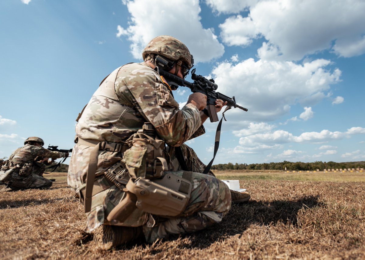 OKGuard's tweet photo. Lethality is built by those willing to test themselves.

The Governor’s 20 brings some of Oklahoma’s most skilled marksmen together to compete, learn and perform under pressure.

Competition drives excellence. See more photos at: https://t.co/ssi22xjbFT https://t.co/2EcWsovmpu