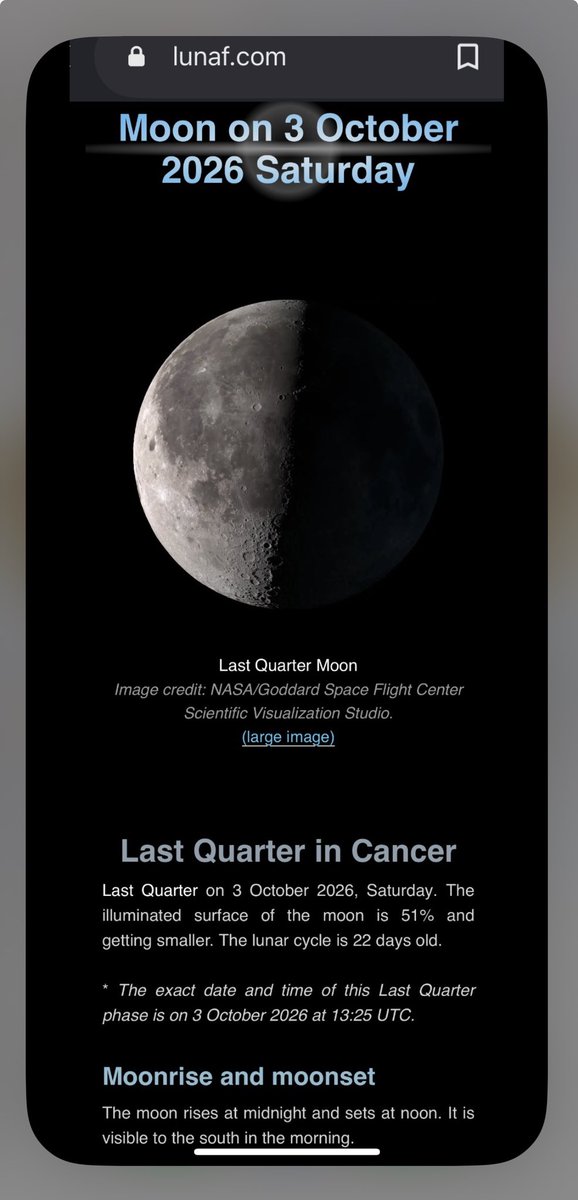 nicolasbedney's tweet photo. #halfmoon 
🌜#thirdquarter 🌗#lastquarter 🌙
#3October 🗓️#3October2026 

https://t.co/chM94ZTJrg

https://t.co/raN6lZCmsm

https://t.co/xFxDVdmEiC

https://t.co/9OT39uAq6W

https://t.co/P2xETNeOq2

https://t.co/jGg7OlgCiO

https://t.co/autI0Rfgxo

🦀#Cancer ♋️ https://t.co/l5MxPi70Zg