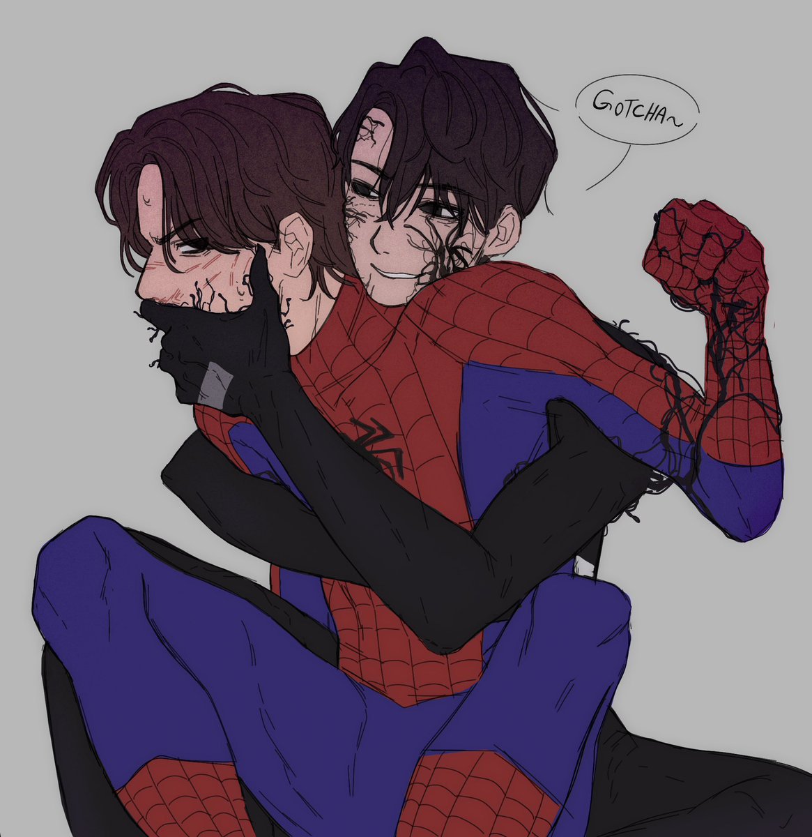 peachfuzz_2406's tweet photo. spiderjake x venom heeseung #heejake #씅젴 https://t.co/JR2JHrxRx6