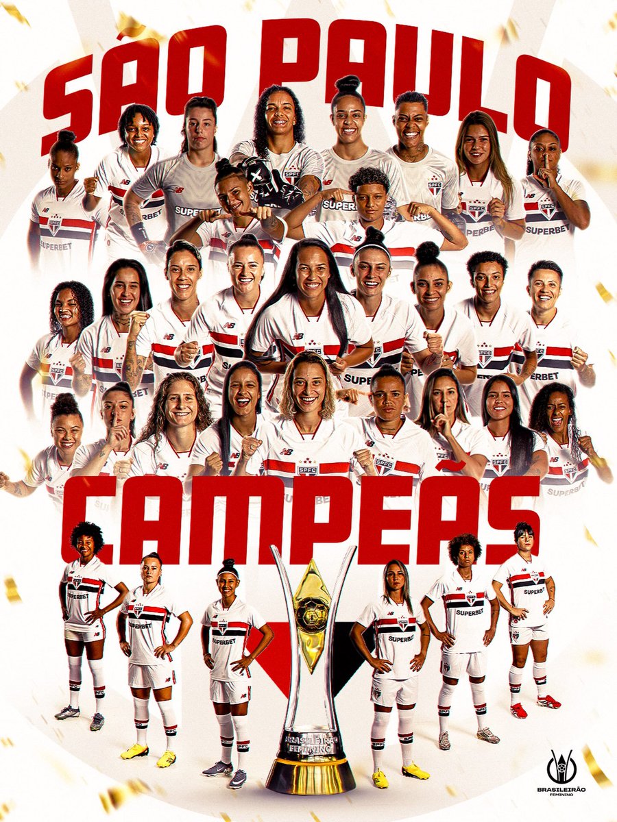 spfcinfoss's tweet photo. SÃO PAULO FUTEBOL CLUBE, CAMPEÃO DO BRASILEIRÃO FEMININO 2026! 🏆🇾🇪 https://t.co/lOPj82KS0f
