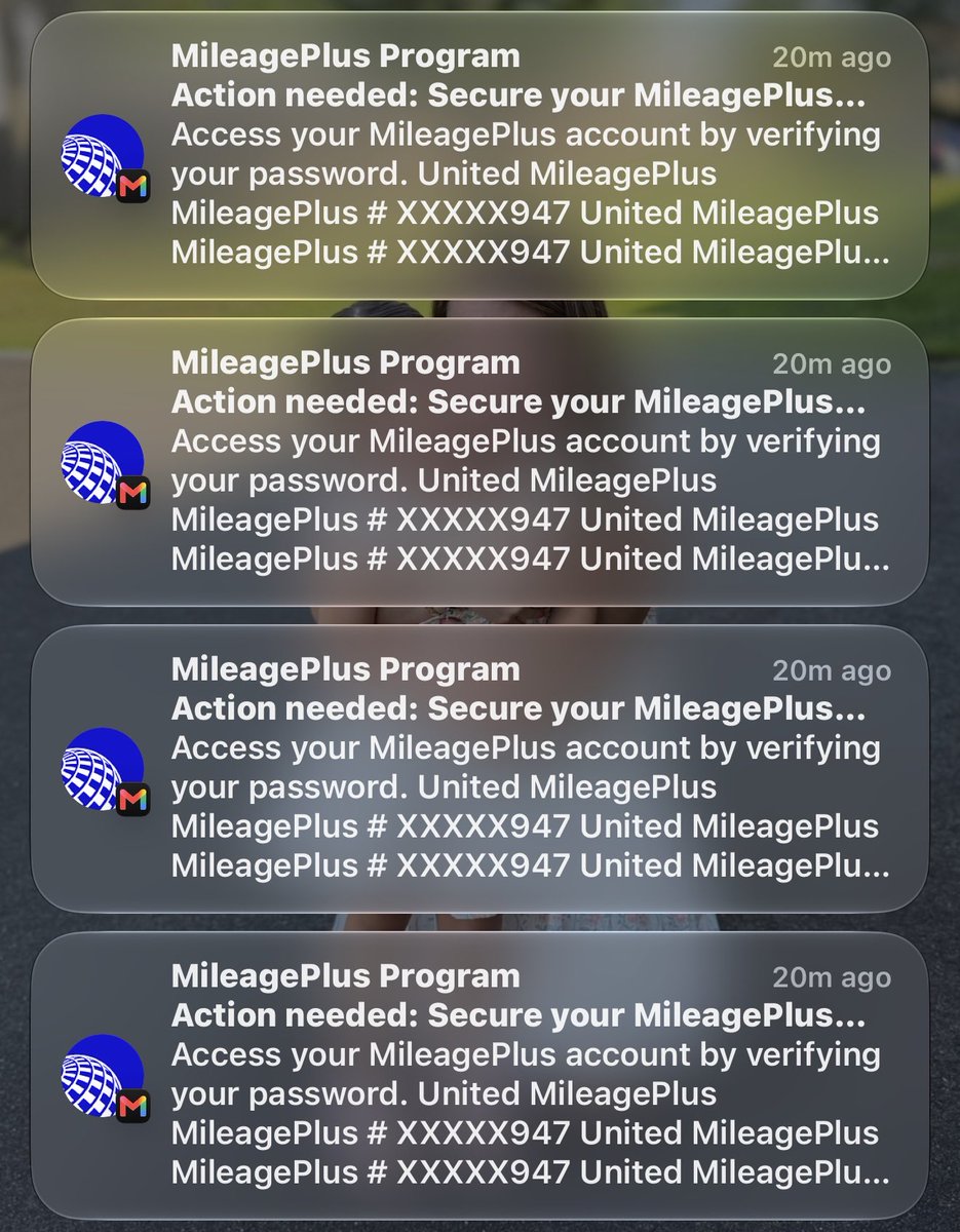 really_ant's tweet photo. @united why do I get this every day? 4+ emails a day of this. I honestly don’t think I’ve ever even flown united https://t.co/u1aLZLUl3d