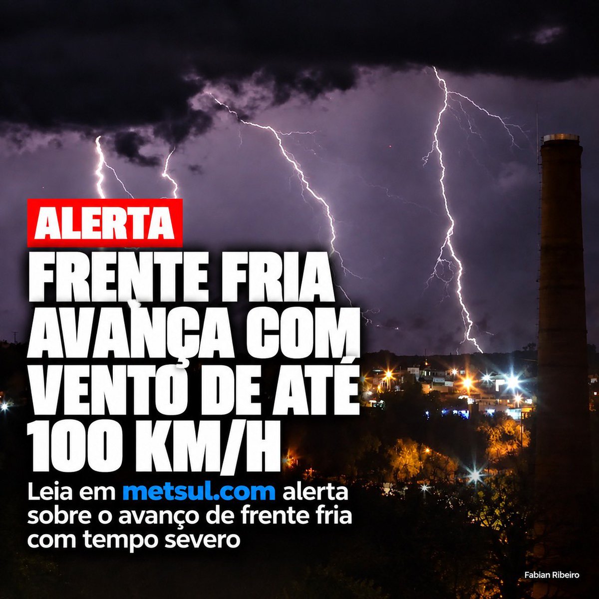 metsul's tweet photo. 🔴 ATENÇÃO - ALERTA | Frente fria já produziu vendavais e avança com temporais de granizo e vento de até 100 km/h. Rio Grande do Sul é o primeiro de vários estados que serão atingidos. ▶️ https://t.co/GkoucSMO2R https://t.co/HbxsaaUcXK