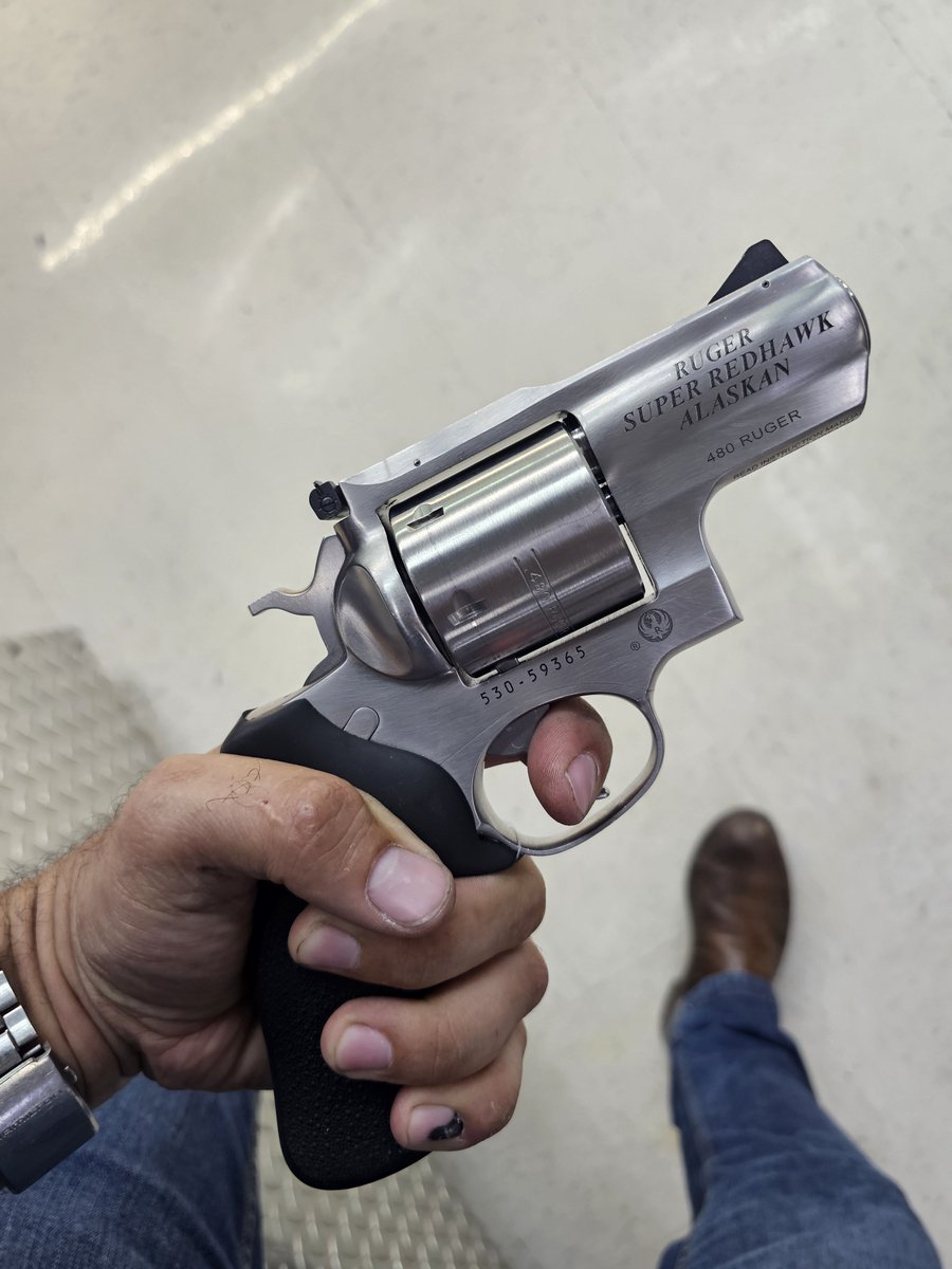 FuddBusters's tweet photo. Why would they even make a gun like this? What is self defense different in Alaska? Ridiculous. Nobody needs this. https://t.co/c7brbXkeHC