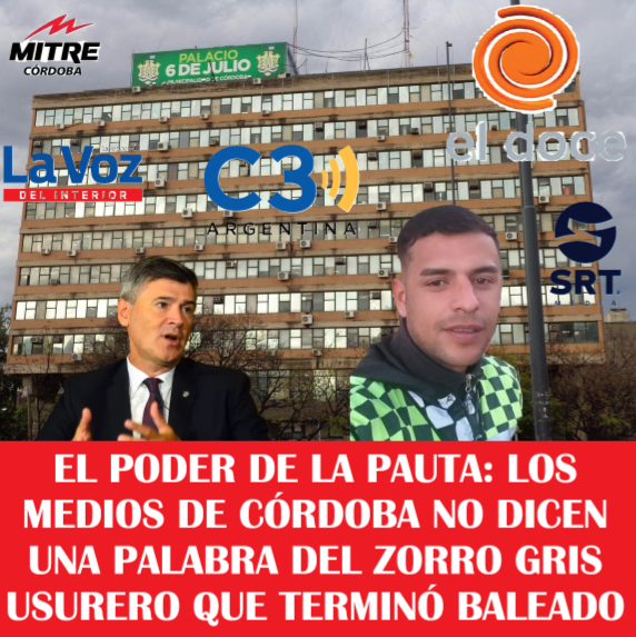 lazarollorens's tweet photo. 🚨 EL PODER DE LA PAUTA: LOS MEDIOS DE CÓRDOBA NO DICEN UNA PALABRA DEL ZORRO GRIS USURERO QUE TERMINÓ BALEADO

La censura en Córdoba, fruto de la pauta oficial, ya alcanza niveles escandalosos. Venimos publicando sobre las enormes irregularidades y negociados que existirían en torno a una banda de inspectores de Tránsito de la Municipalidad de Córdoba, encabezada por los “zorros grises” David Velázque y Carlos Molina, quien cobra millones de pesos de la Provincia (incluso en pauta oficial de Llaryora) y la Muni sin siquiera, en el caso de Velazque, ir a trabajar.

Dentro de esa estructura que opera en la base de Tránsito ubicada en barrio Alberdi, un bunker donde no entra nadie y donde, según informan fuentes allegadas, habría hasta consumo y comercialización de otras cosas, ayer fue baleado Eric Gabriel Silva. Un zorro gris que, junto a su esposa “La Girla”, montó una Pyme en paralelo: una financiera usurera.

¿De dónde sacan el capital para actuar como financistas? Un misterio…

Resulta que Eric, cercano a Velázque y Molina, y quien se desempeña en la Municipalidad en el turno tarde, habría ido “de caño” a cobrarle a un deudor al barrio Chaco Chico. La respuesta que recibió fueron tres balazos, dos de ellos en la espalda. Actualmente se encuentra internado en el hospital y bajo estricta custodia policial.

Según la información que llegó a mis manos, este método de apriete era el que habrían ejercido habitualmente el zorro Eric y su pareja: prestaban dinero y, si no se los devolvías, iba la mujer con otras personas y te golpeaban salvajemente. Un modus operandi que esta vez le salió mal.

Pese a la gravedad del caso, de manera increíble el intendente de Córdoba, Daniel Passerini, no ha dicho una sola palabra. Tampoco se hicieron eco los medios cordobeses —bañados por la pauta oficial—, que se la pasan hablando de la corrupción en Buenos Aires y que tras el escándalo de Barrelier, quién también trabajaba en el área de Transito y vendía carnets truchos, buscan evitar más problemas.

Mientras tanto, los delegados municipales de la base de Alberdi —una verdadera runfla— se movieron inmediatamente para encubrir al zorro y prestamista Silva pidiendo una licencia, cuando lo que corresponde por ley es la apertura inmediata de un sumario administrativo y su expulsión de la Municipalidad.

Todo esto pasa en Córdoba y los medios, llenos de dinero de Llaryora y Passerini no te lo cuentan.