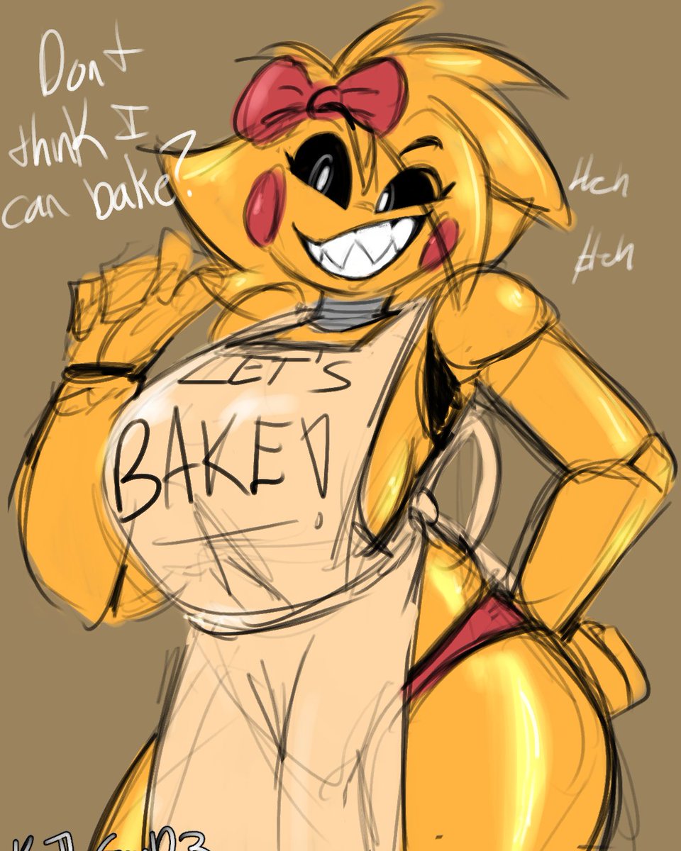 KaiLewds's tweet photo. def gotta do a Toy chica in an apron animation at somepoint https://t.co/xFEXhkcIGm