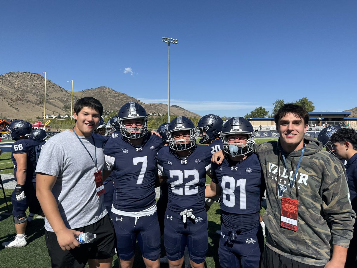 NoahPachec0's tweet photo. Had a great time today! Thanks for the hospitality @MinesFootball @CoachYonBoone @CoachBobStitt https://t.co/Ya0JC2XcvN