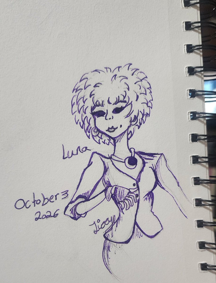 LizzyCampbell17's tweet photo. 🧡💜 Inktober Day 3 💜🧡

And here is Luna the keyboardist of the band not my best but still a good second try of her character <3 

#scoobydoo #scoobtober #inktober #dorkscornerstudios https://t.co/mX9wiPoKXR