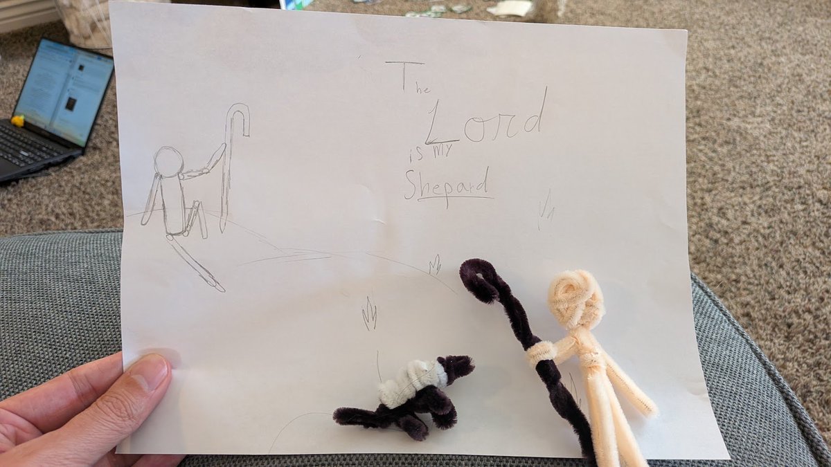 benjaminpacini's tweet photo. Sorry, y'all. My kids unbidden made a pipe-cleaner shepherd and sheep during conference, so I guess we're just going to go get translated now.

#generalconference https://t.co/qqNZmqbgOh