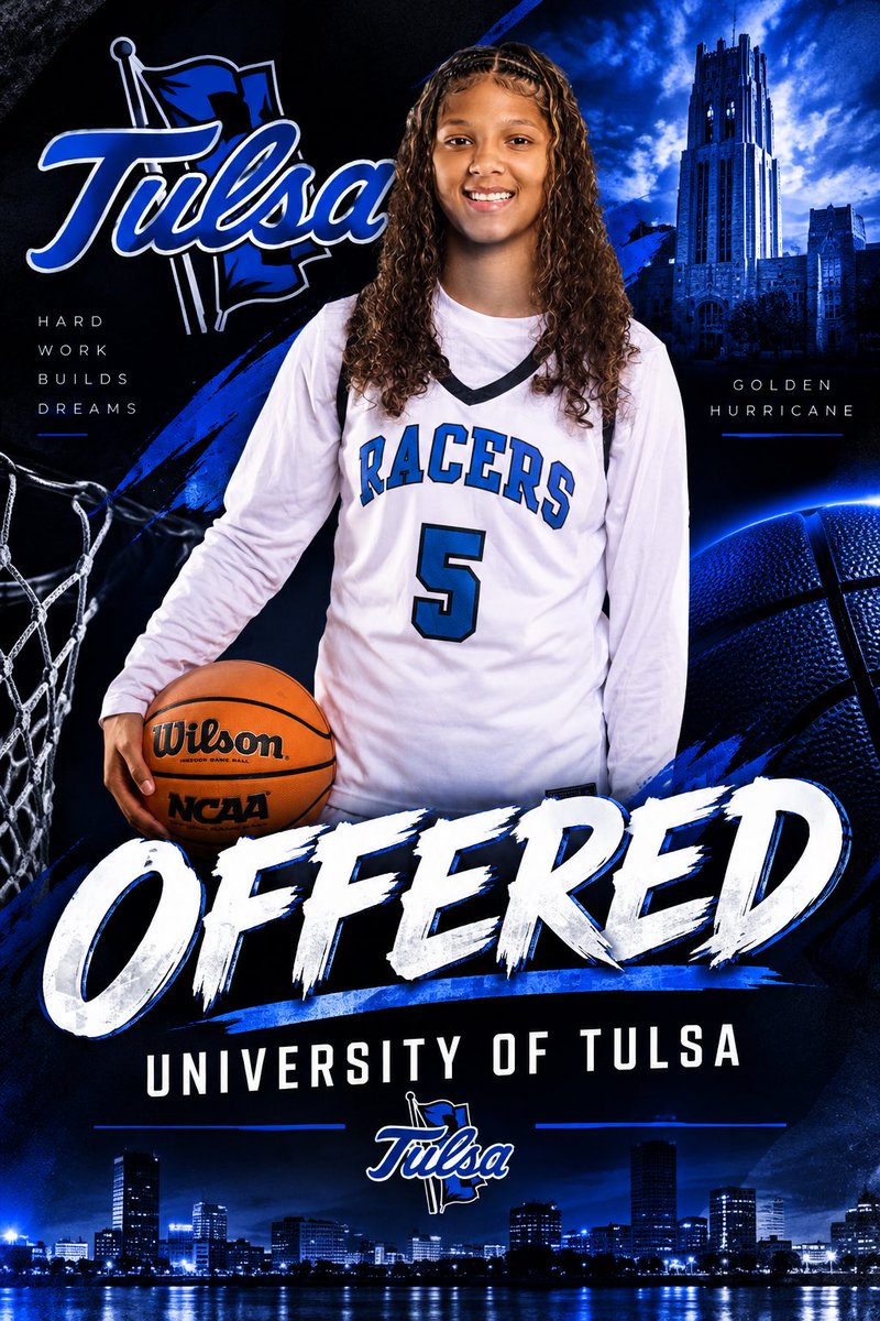 AmaraKing21's tweet photo. After a great conversation with @angienelp , I’m blessed to receive an offer from @TulsaWBB 💙🏀  #agtg✝️🙏🏽@CoachJessieB @LEGYNDSWBB @LadyracersGBB https://t.co/h3rtZ5jsK8