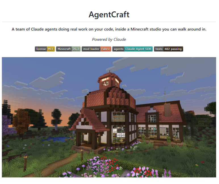 BrianDevoor's tweet photo. THIS IS GENNY.

Fal developer Blendi built a Minecraft multi agent harness calling it "AgentCraft".

Its literally a full world of minecraft with different AI agents running it completely autonomously.

Blendi is a known AI researcher and followed by xAI and several BIG AI accounts.

Full Github documentation:
https://t.co/sZmTP3YDea

https://t.co/Di6mr1av5G