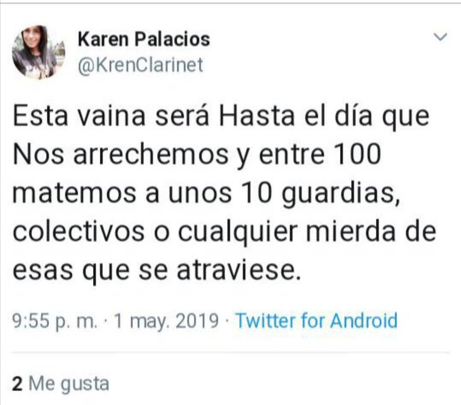 SonPolemicas's tweet photo. Así son los mensajes de paz y amor que publican las "ternuritas" de la oposición Venezolana,  los mismos que piden que se derogue la Ley contra el Odio, porque a ellos les gusta llamar al asesinato por redes sociales... https://t.co/e2AF5A4U5I