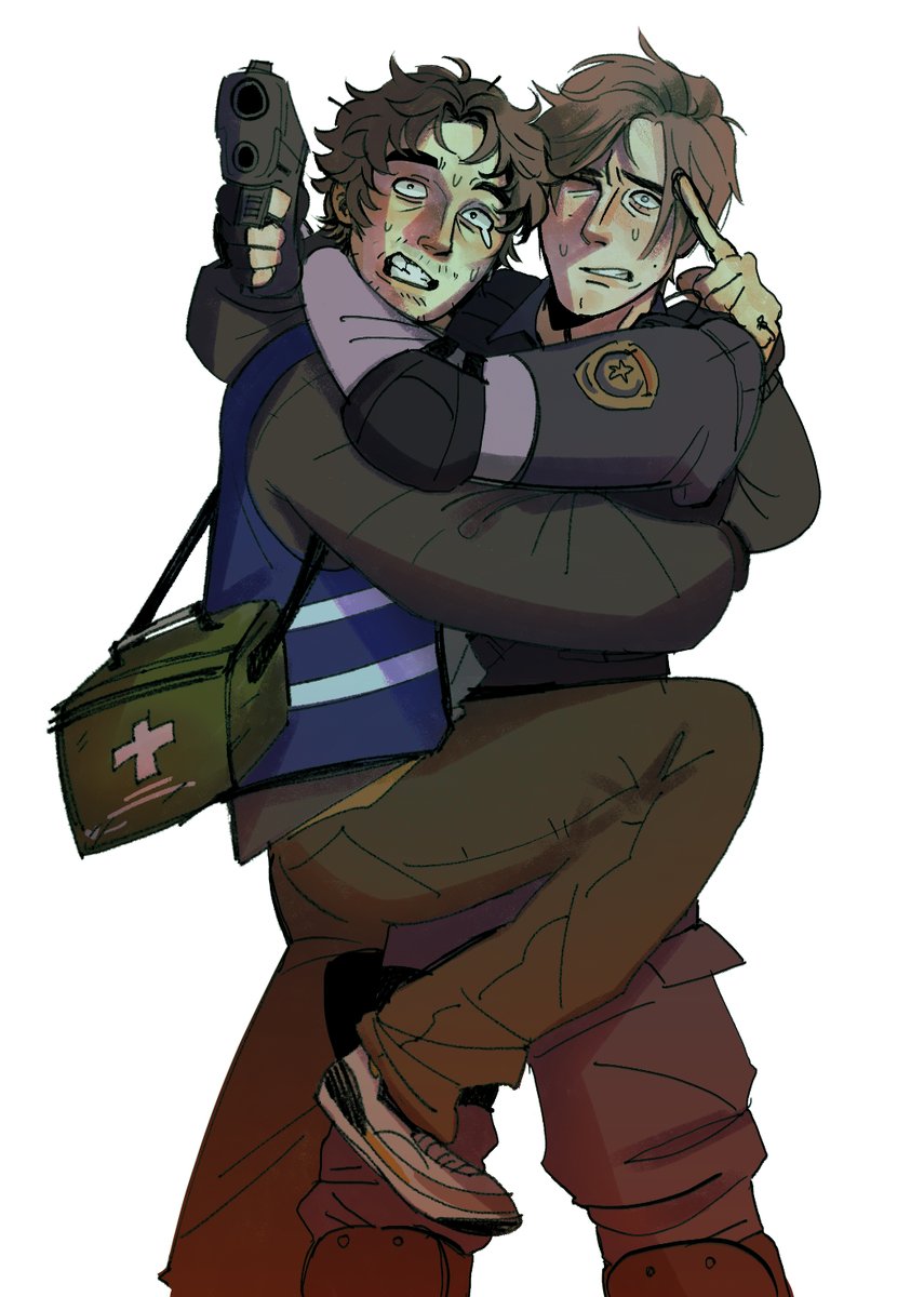 snifsnoof's tweet photo. an organ courier and a rookie cop walk into a bar (raccoon city)

#ResidentEvil #bryeon https://t.co/pfjBRUDpYX