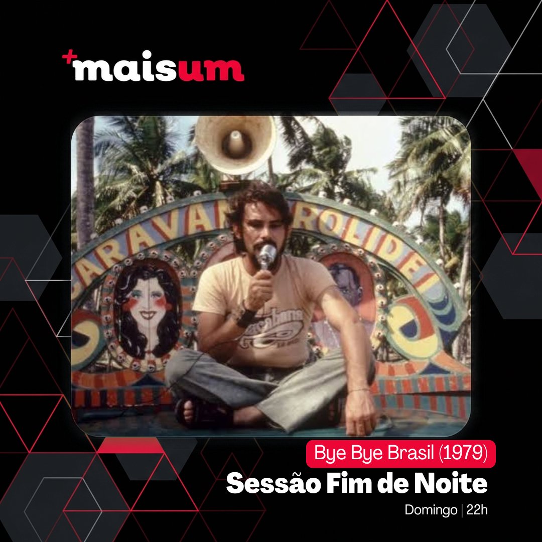 maisum1tv's tweet photo. Uma trupe de artistas ambulantes atravessa o Brasil de ponta a ponta, do Nordeste à Amazônia, descobrindo um país que muda mais rápido do que eles conseguem acompanhar. Clássico nacional de Cacá Diegues, retrato de uma época. Domingo, 22h. 🎪 https://t.co/CPh8tHQMSv