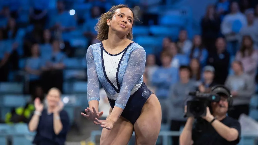 TheFiveGym's tweet photo. SPOTLIGHT — GYMNAST TO WATCH (SOPHOMORE): Sydney Seabrooks — North Carolina Official 2027 roster: Sophomore. Clearwater, Fla. Osceola Fundamental. AA. 2026: WCGA second-team All-America, floor. All-ACC floor. ACC Specialist of the Week (1/20/26). All 13 meets. Nine all-arounds. Regular-season floor NQS 9.940, No. 9 NCAA, tied No. 2 ACC. Career highs: floor 9.950 (four times), AA 39.525 (at NC State, 2/8/26), bars 9.875, beam 9.900, vault 9.825. Sophomore year holds the floor five and the AA that already scored 39.525. 

Just the read. 

@UNCGymnastics @theACC @NCAA_Gymnastics #NCAAGYM #NCAAGymnastics #GoHeels