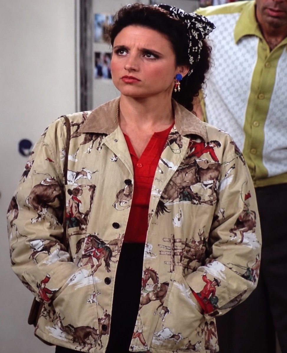 Shtreetwear's tweet photo. Elaine from Seinfeld Wearing Ralph Lauren Western Jacket https://t.co/9h4pe4qlFJ