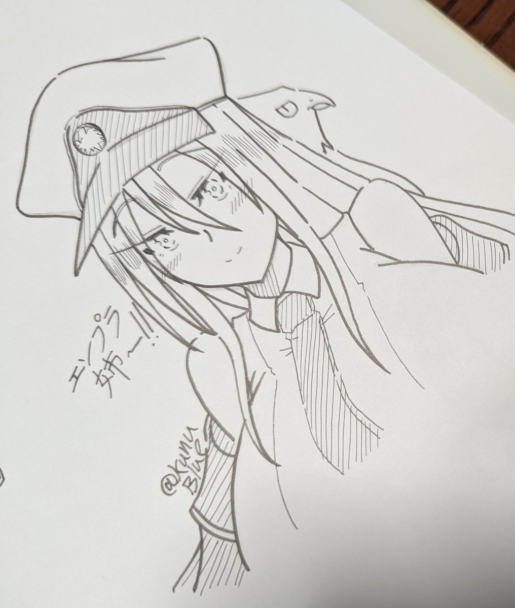 KunuBlue's tweet photo. 取り急ぎエンタープライズを描きました。 https://t.co/rJijcIJ3SC