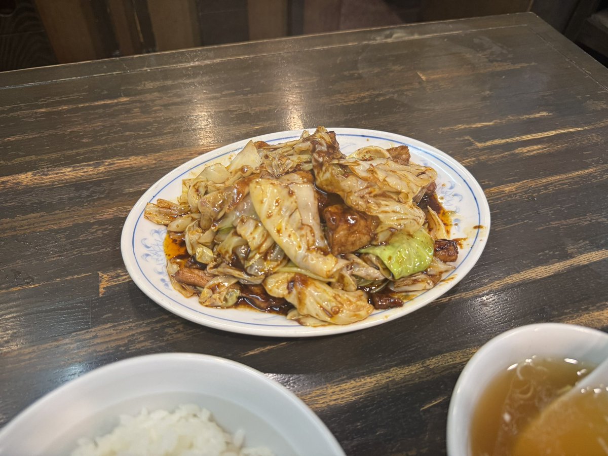 yoshihitoCC's tweet photo. 稲荷町
福来軒
回鍋肉定食 https://t.co/LspdupwCOq