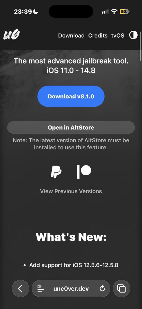 CydiaGeek's tweet photo. #unc0ver jailbreak new update has been released! 🤓 https://t.co/zB1CycntrV