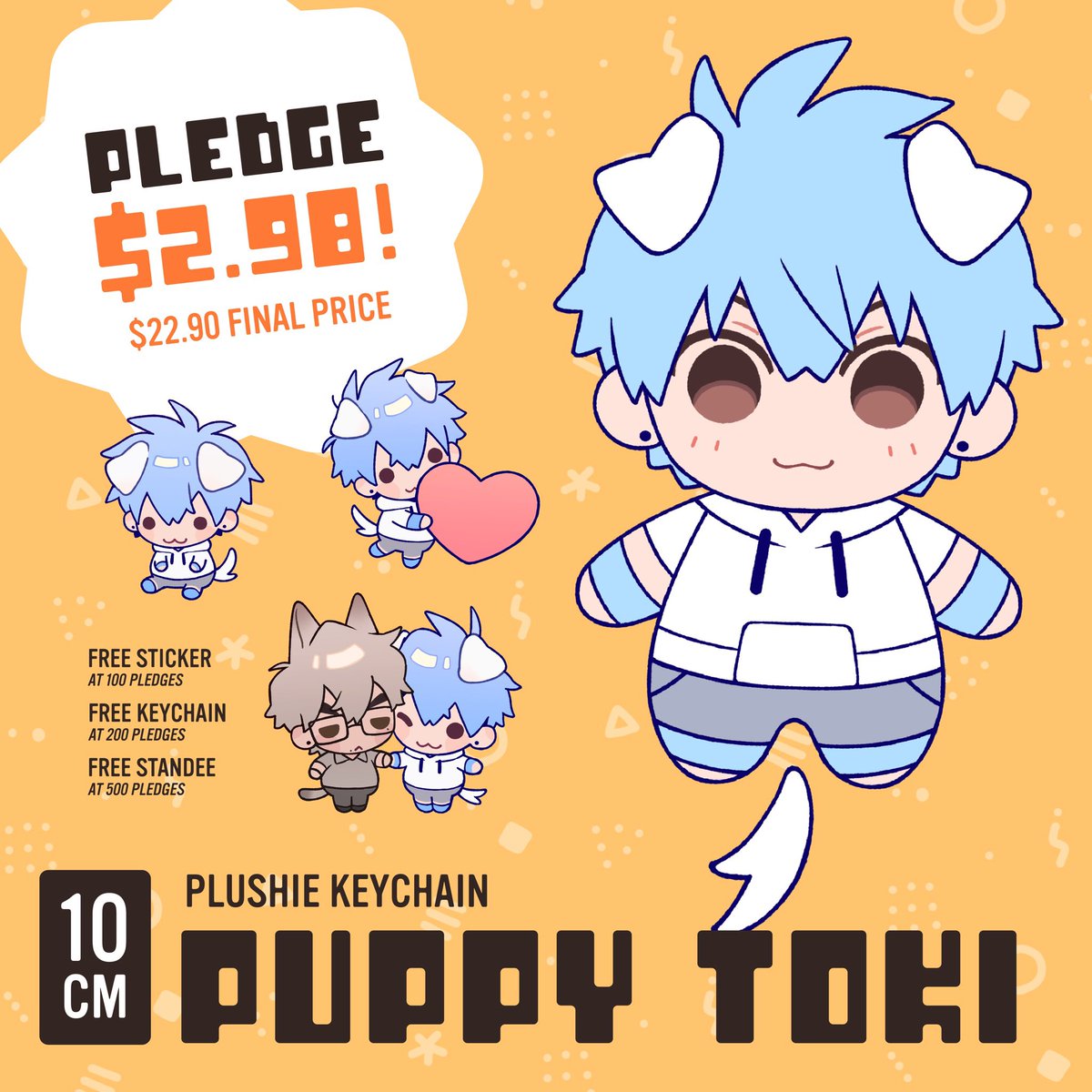 pokuyaki's tweet photo. Doing a campaign for a Puppy Toki Plush!
100 pledges are needed and the campaign only lasts 20 days!

Link to pledge in my bio! 🐾 https://t.co/eXCNaHXWD0