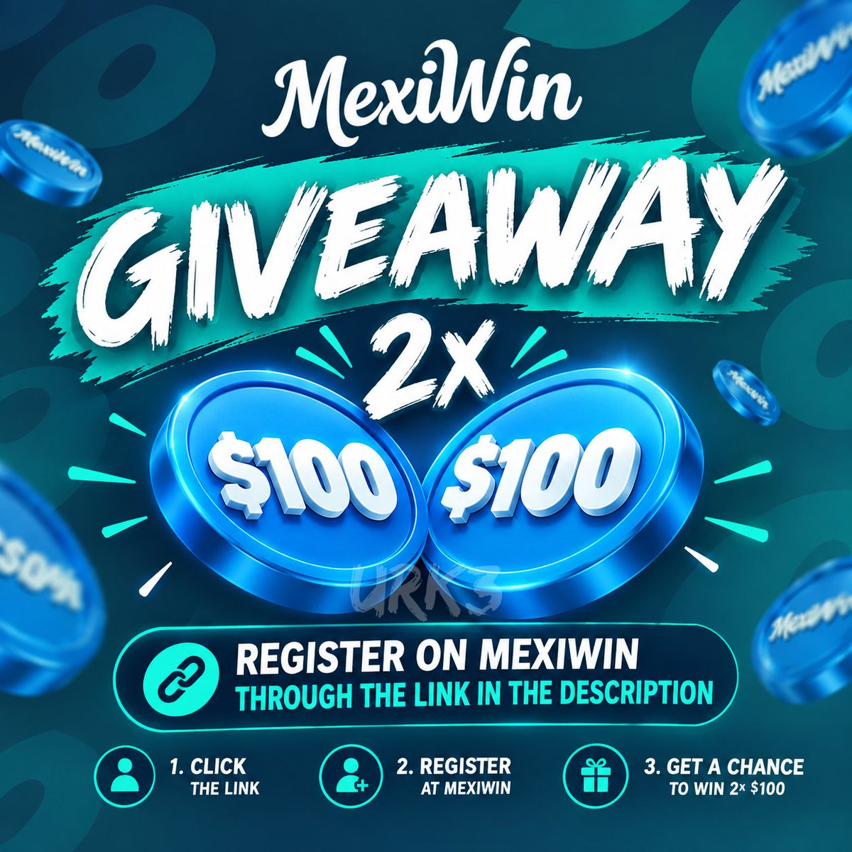 urk3cs's tweet photo. 🎉 2x $100 MexiWin Giveaway! 🎉

Want a chance to win $100? 💸 Here's how to enter:

✅ Register on MexiWin using the link https://t.co/u3DBTjFU1C
❤️ Like this post
🔁 Repost it
🎉 Follow @Mexiwinofficial 

💰 2 winners will be picked at random, each winning $100! 🏆

⏳ Giveaway ends in 7 days.
🍀 Good luck, everyone! 💚
