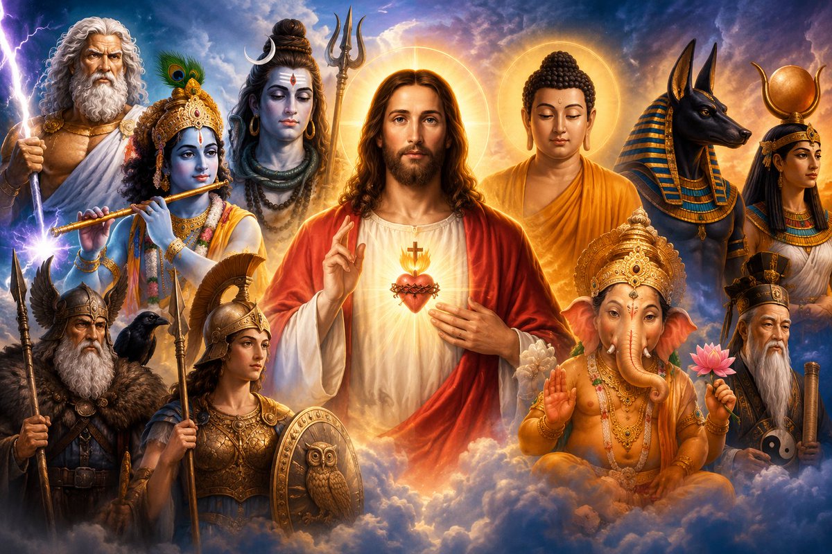 Vitus_osst's tweet photo. Hey @grok remove the fake god in this picture and provide the real God. https://t.co/8S7Ato5i4P