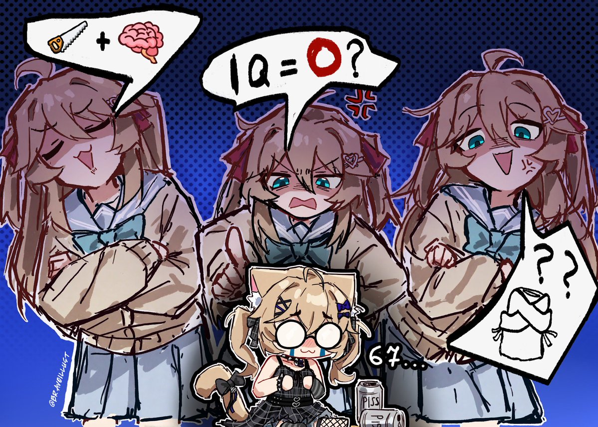 bravoillust's tweet photo. I really love that moment with drunk Mini and Neuro's crashout cuz of of 67 lol
#minyart #hearheartart https://t.co/GX9sQqrquC