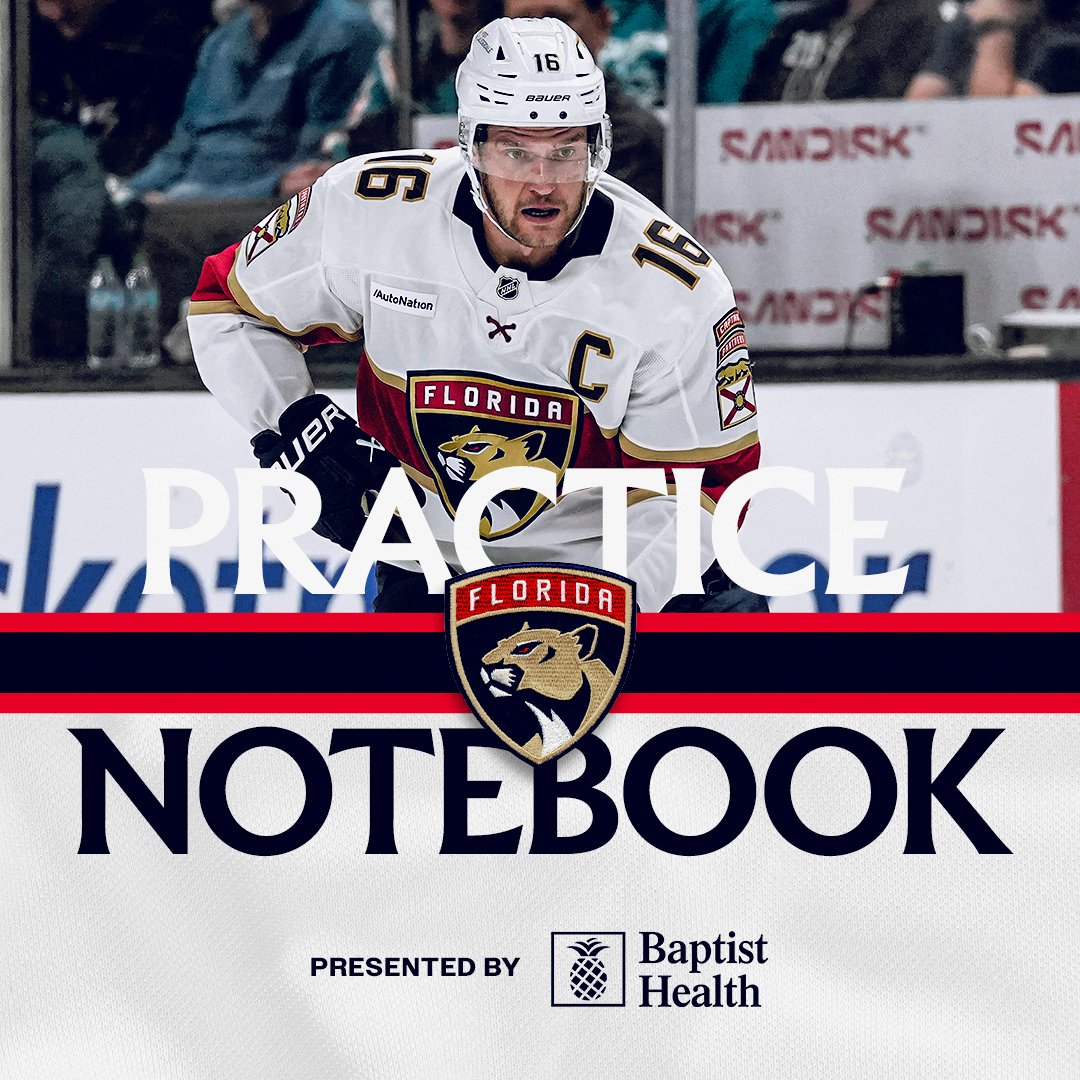 FlaPanthers's tweet photo. .@JamesonCoop with more news from practice ⤵️