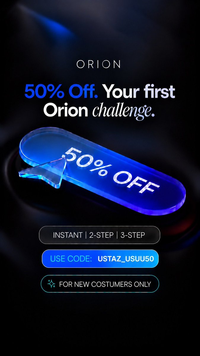 Usuumisau's tweet photo. 🚨$50,000 GIVEAWAY ALERT!🚨

Orion Funded is giving away 5 × $10,000 funded accounts! 

To Enter:

Follow:  
@Orionfundedcom
@OrionAffiliates
 @Usuumisau
Like &amp; repost this post
Tag 3 traders
Also follow:
@YFresh0
@DArfahmisau
@Xa_Amah

Use Code: USTAZ USUU50 https://t.co/H4pAuyEFZ4