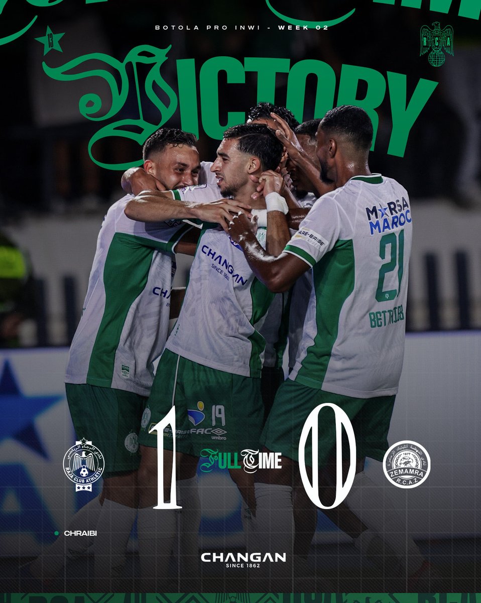 RCAofficiel's tweet photo. FULL TIME ⏱️
We start with three points 💚3️⃣ https://t.co/EDwJete6u3