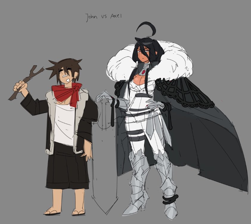 chknbunnyxd's tweet photo. guess which on is the isekaid character (it’s not john.) https://t.co/O0ohkJLqOu