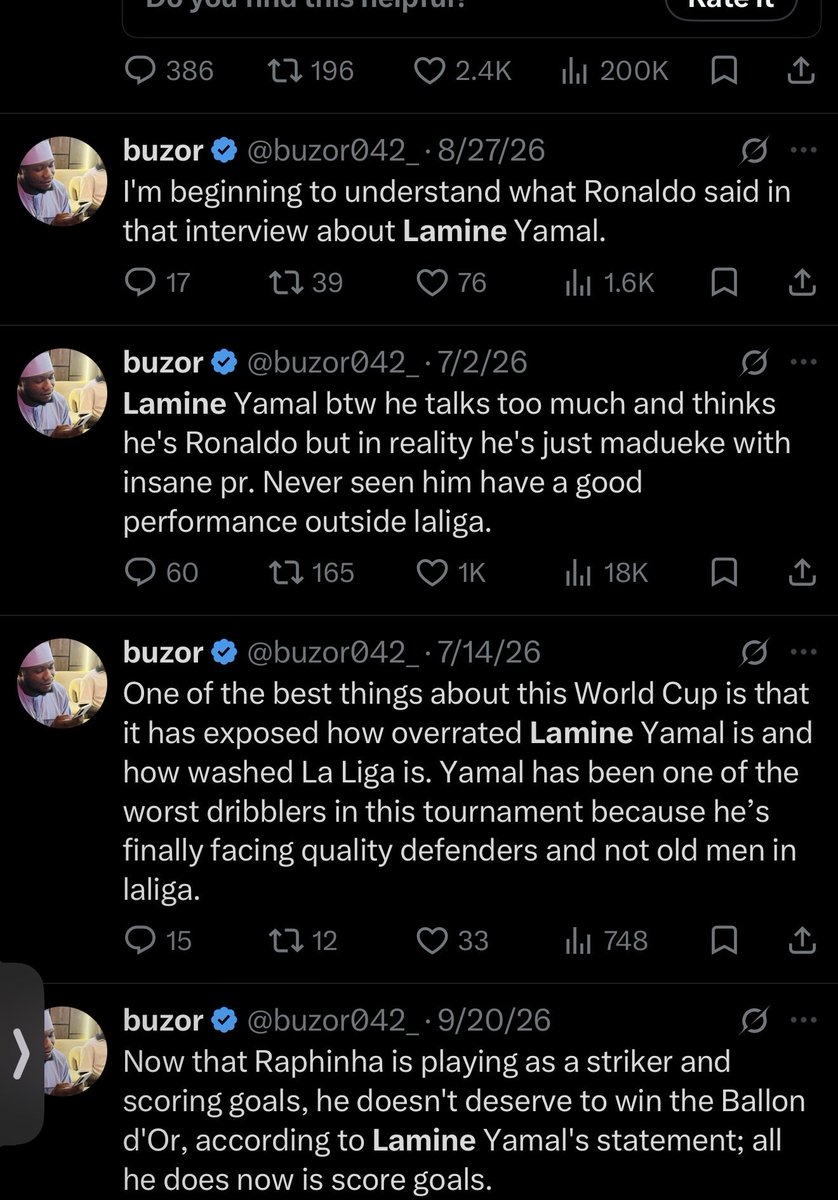ArjayFCB's tweet photo. @buzor042_ Old guy obsessed with a 19 yo https://t.co/udUFilZc3a